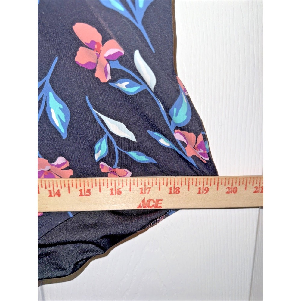 Lands' End Floral One Piece Swimsuit Size 20W‎ Plus Size V-Neck Tummy Control - Picture 5 of 12